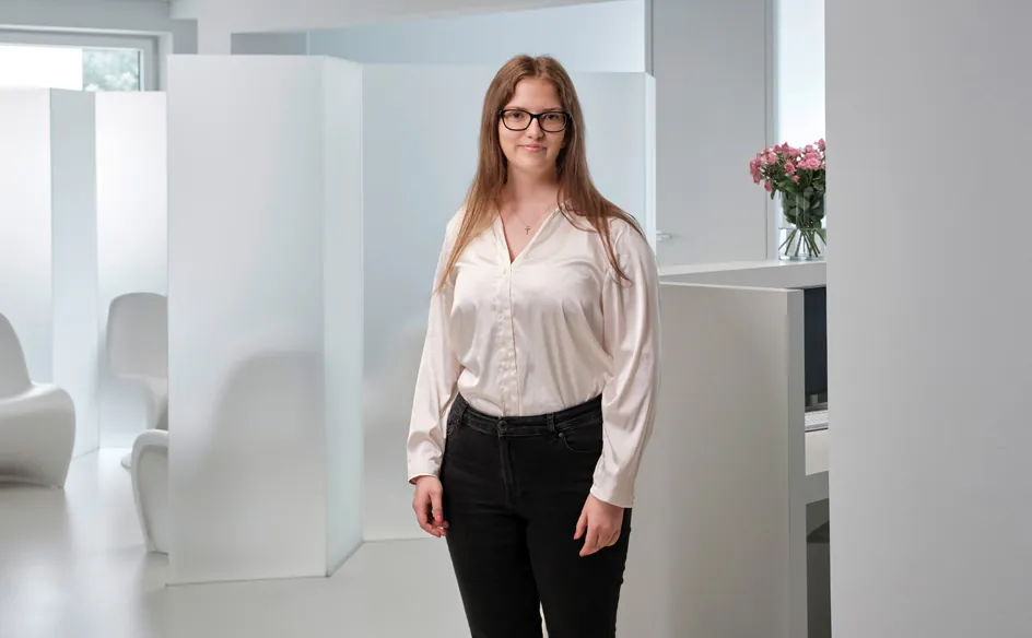 Stella Felger, Auszubildende zur Medizinischen Fachangestellten